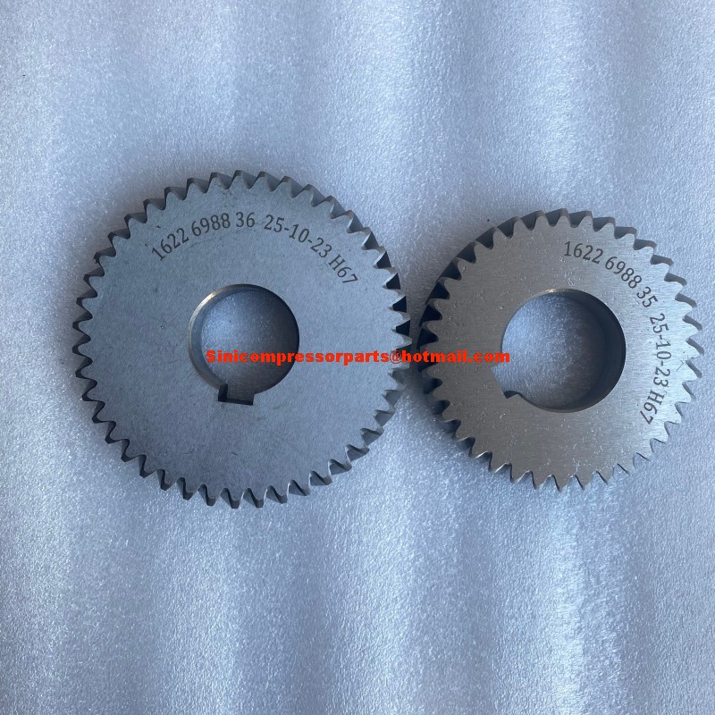 Replacement Screw Air Compressor Spare Parts New Gear 1622311027 1622311028 1622698835 +1622698836