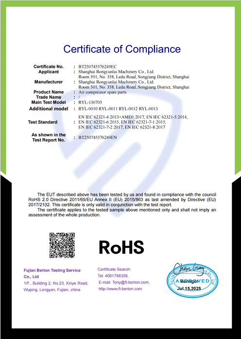 Certificate of Compliance