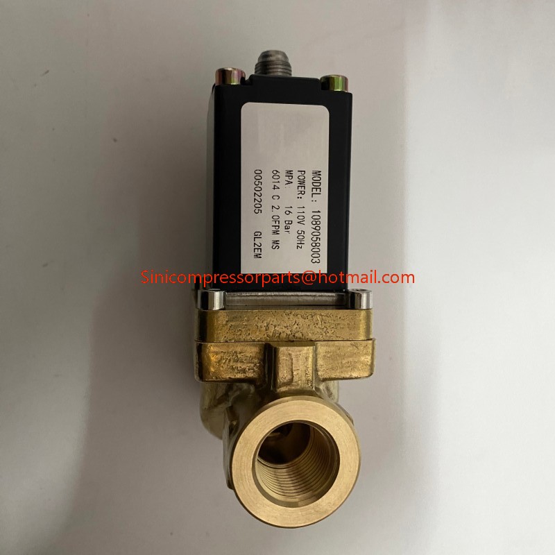 1089058003 110V G3/8 16BAR 1089-0580-03 Solenoid Valve for Atlas Air Compressor Spare Part