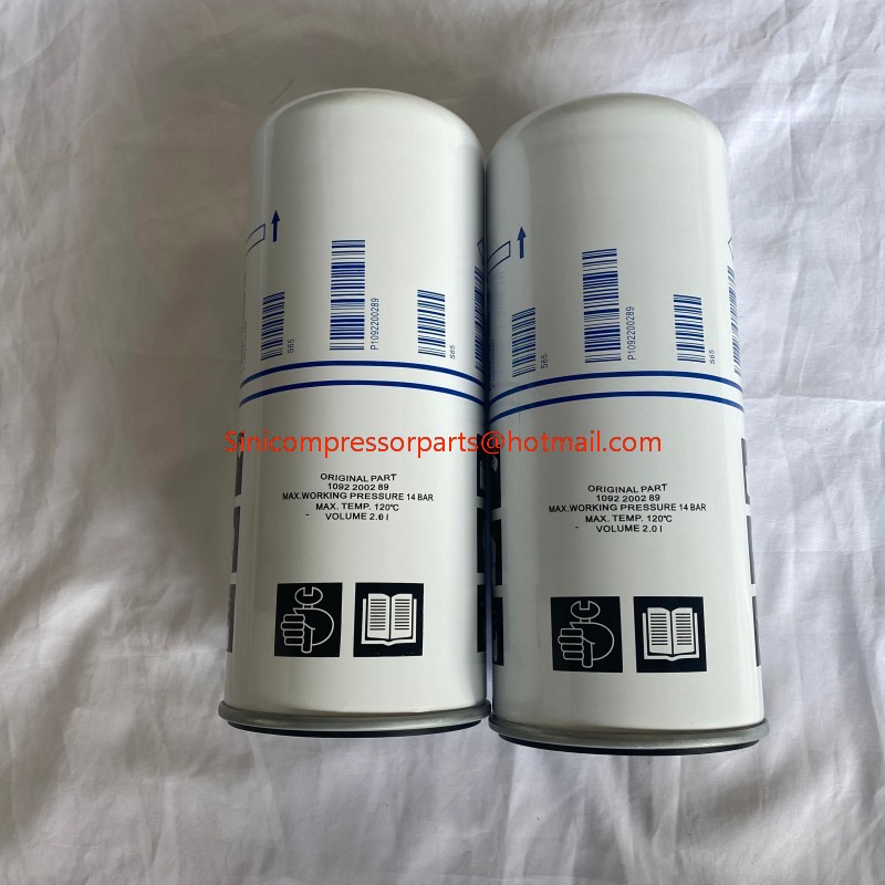 Replacement New Oil Separator Element for Screw Air Compressor Parts 1092203416 1092203406