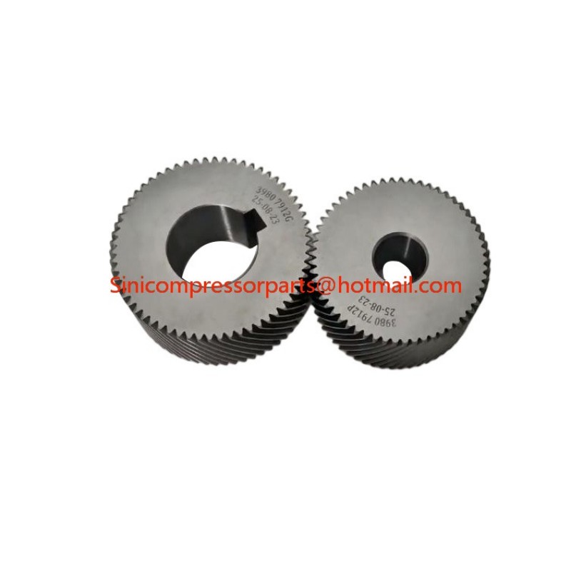 High Precision Helical Gear Set 39807912G 39807912P Air Compressor Gear Set Replacement for Ingersoll Rand Screw Compressor Part