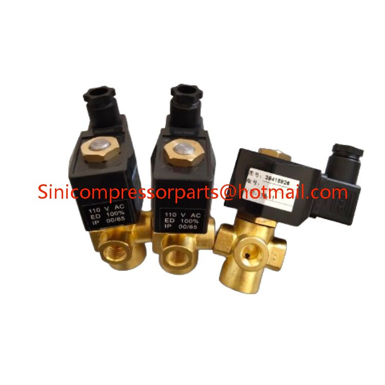 IR Spare Parts Solenoid Valve 39418926 39184148 39146741 High Quality Screw air Compressor Parts Wholesale