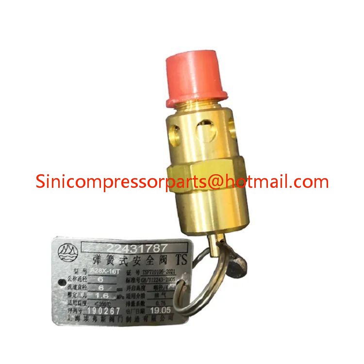 Safety Valve 22431787 for Ingersoll Rand Compressor parts