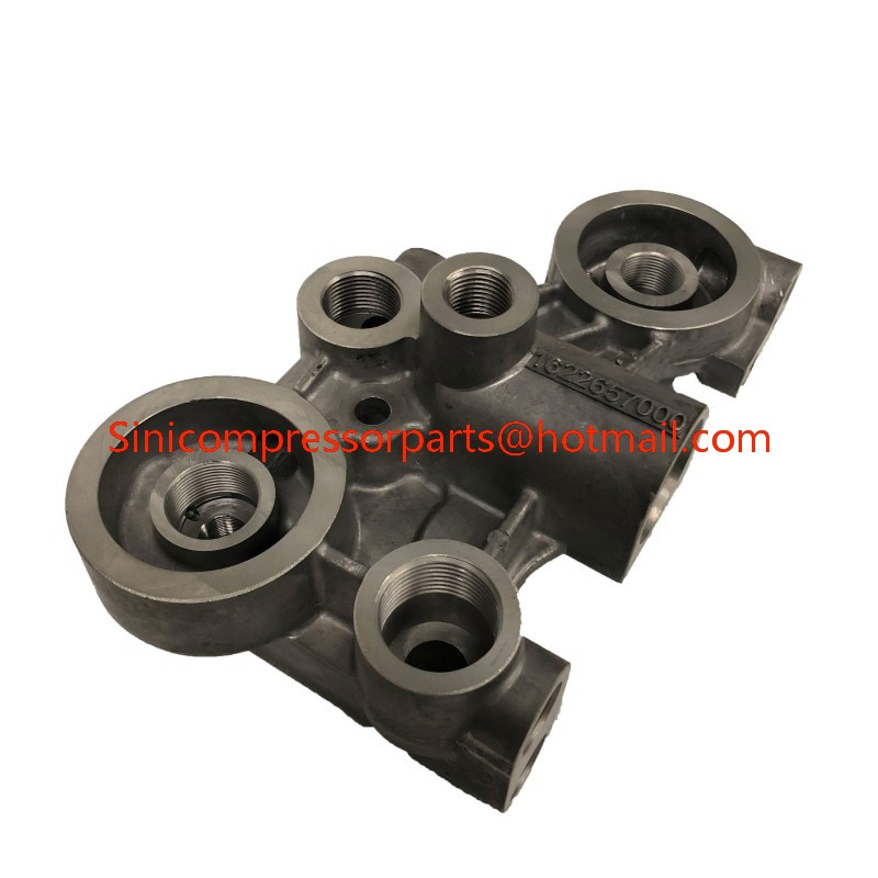 1622513000 Atlas copco Screw Air Compressor Spare Part Oil Filter Base 1622-5130-00